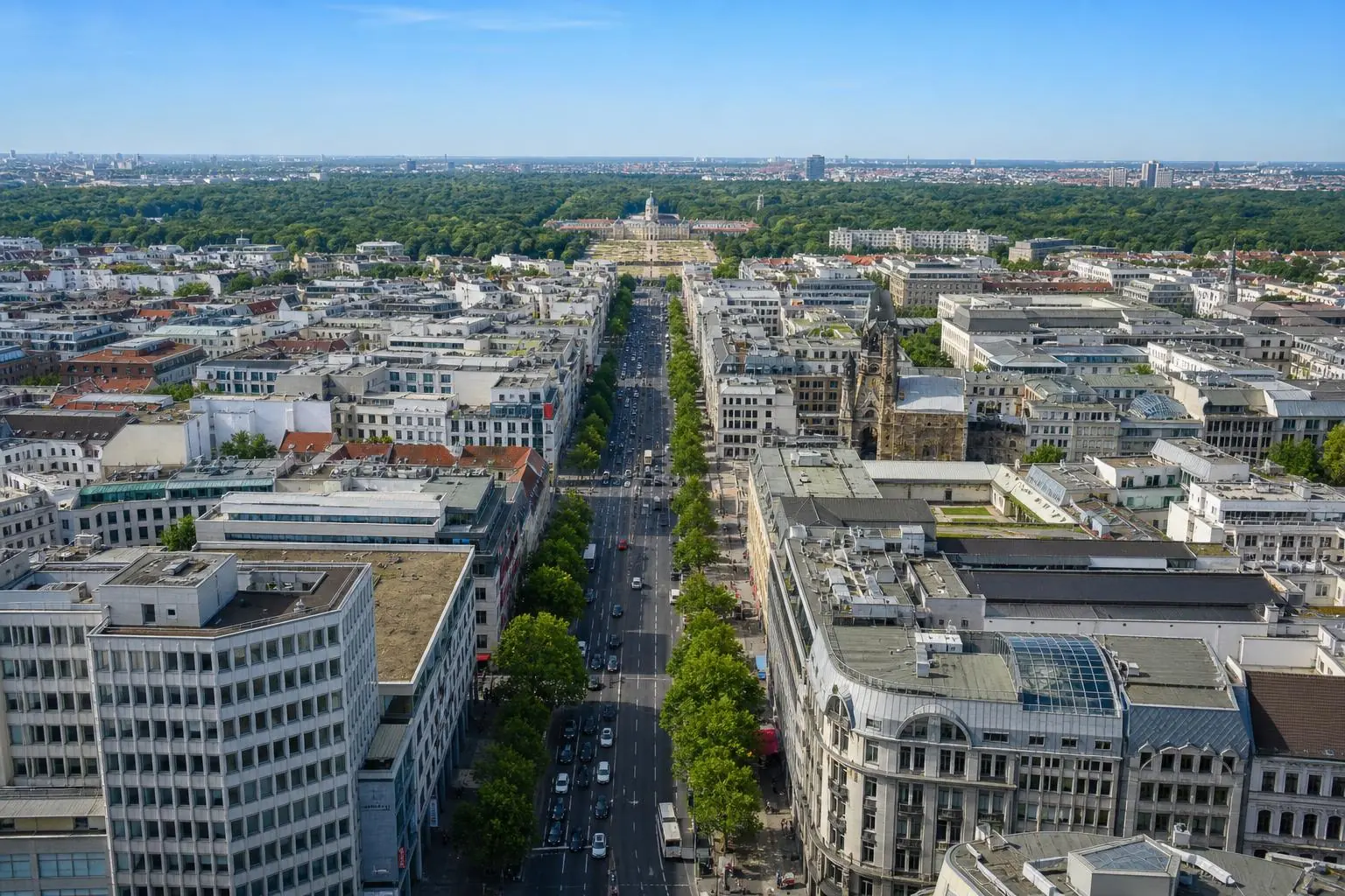 Luftbild von Berlin-Charlottenburg-Wilmersdorf — Umzugsunternehmen Falken Umzüge