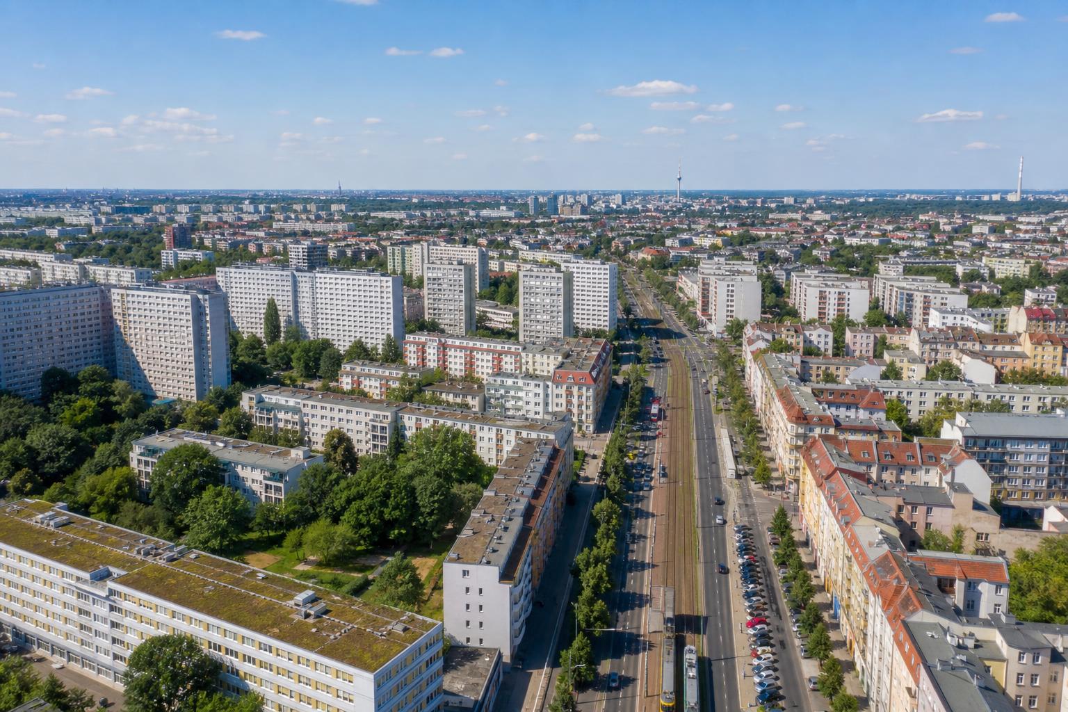 Luftbild von Berlin-Lichtenberg — Umzugsunternehmen Falken Umzüge
