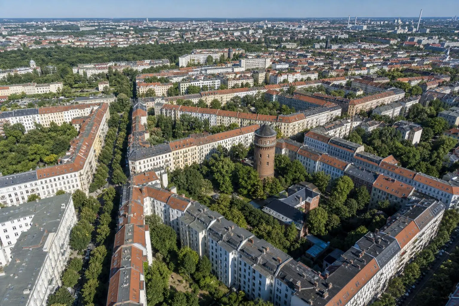 Luftbild von Berlin-Pankow — Umzugsunternehmen Falken Umzüge